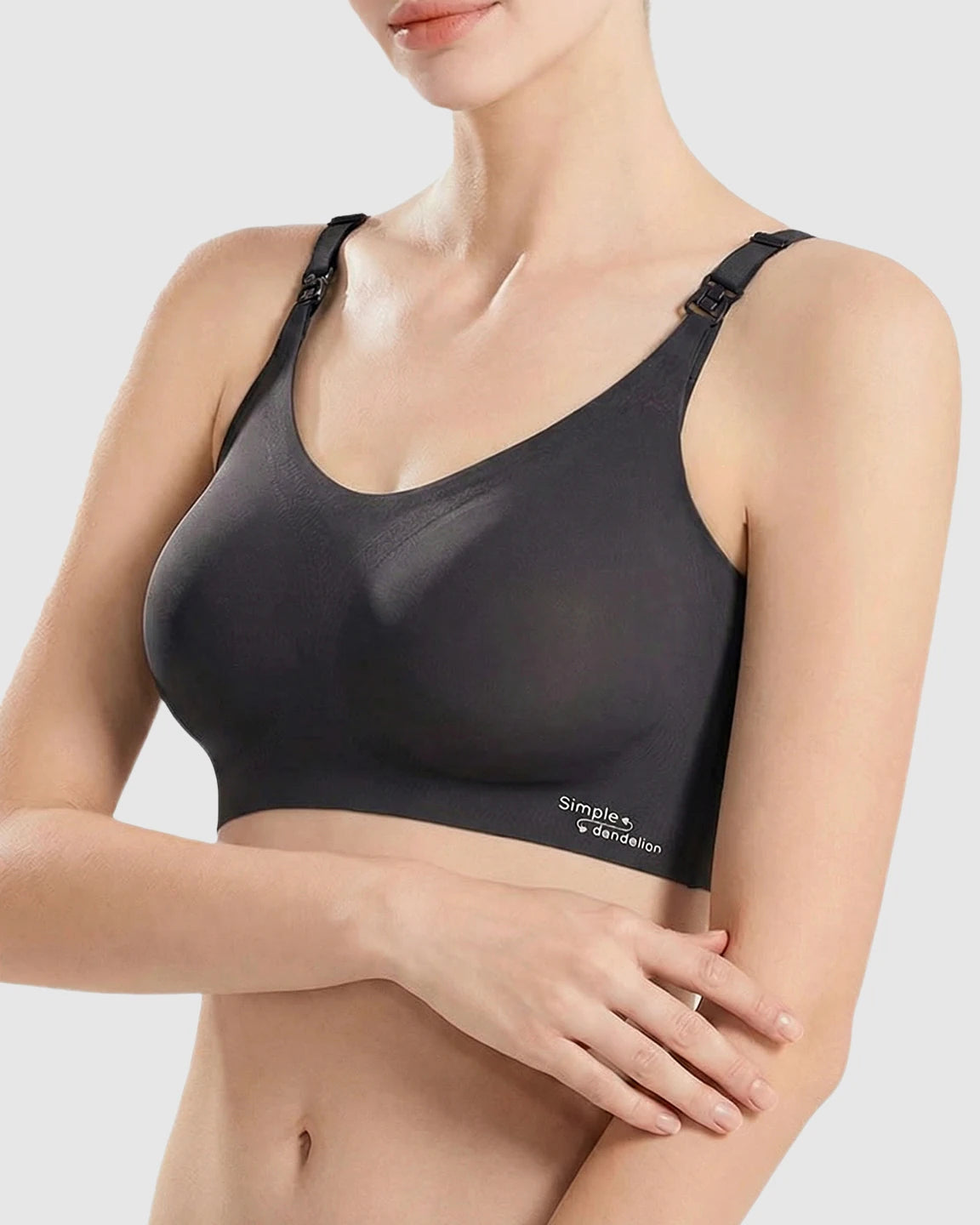 Clip-Down Straps Contoured Nursing Bra