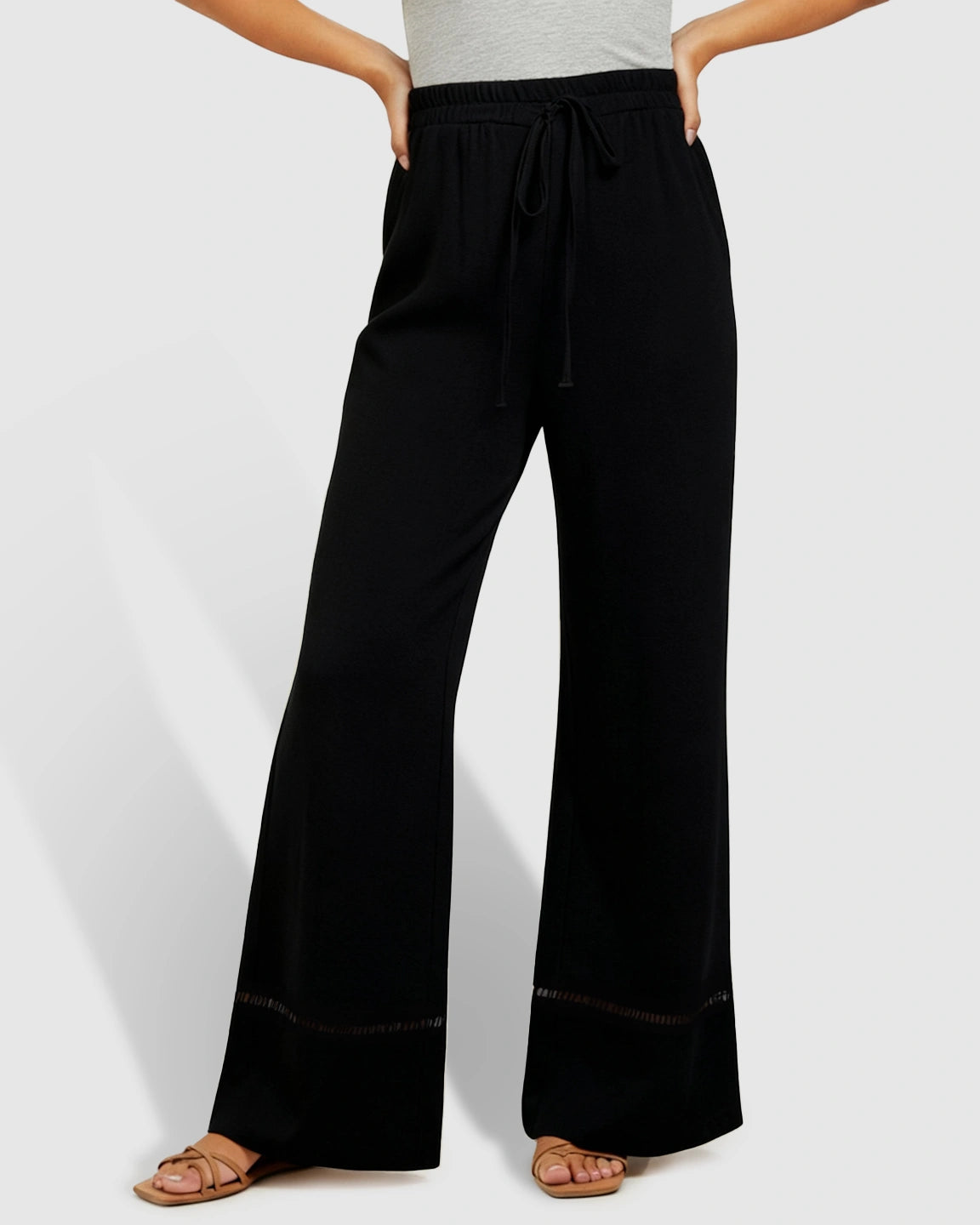 High-Waisted Wide-leg Maternity Pants