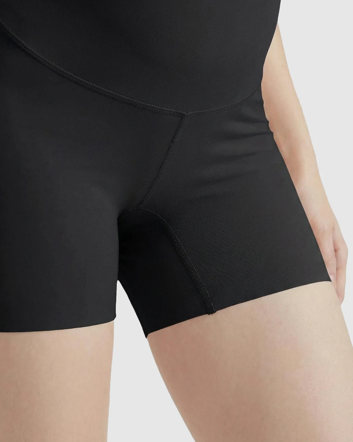 High-Waist Belly Support Seamless Slim Fit Maternity Shorts