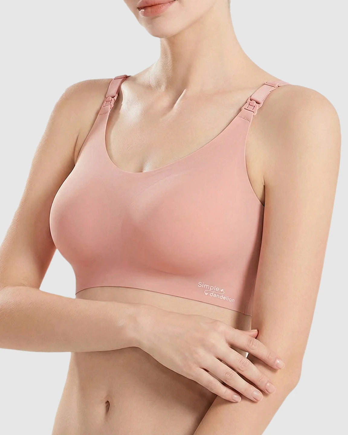 Clip-Down Straps Contoured Nursing Bra