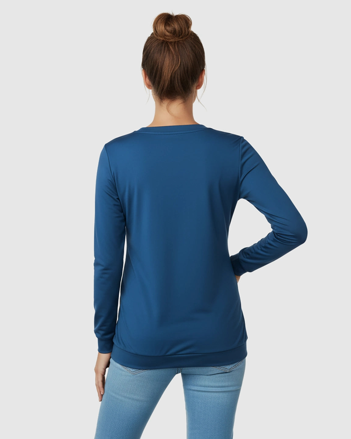 Long-Sleeve Relaxed Fit Maternity Sweatshirt