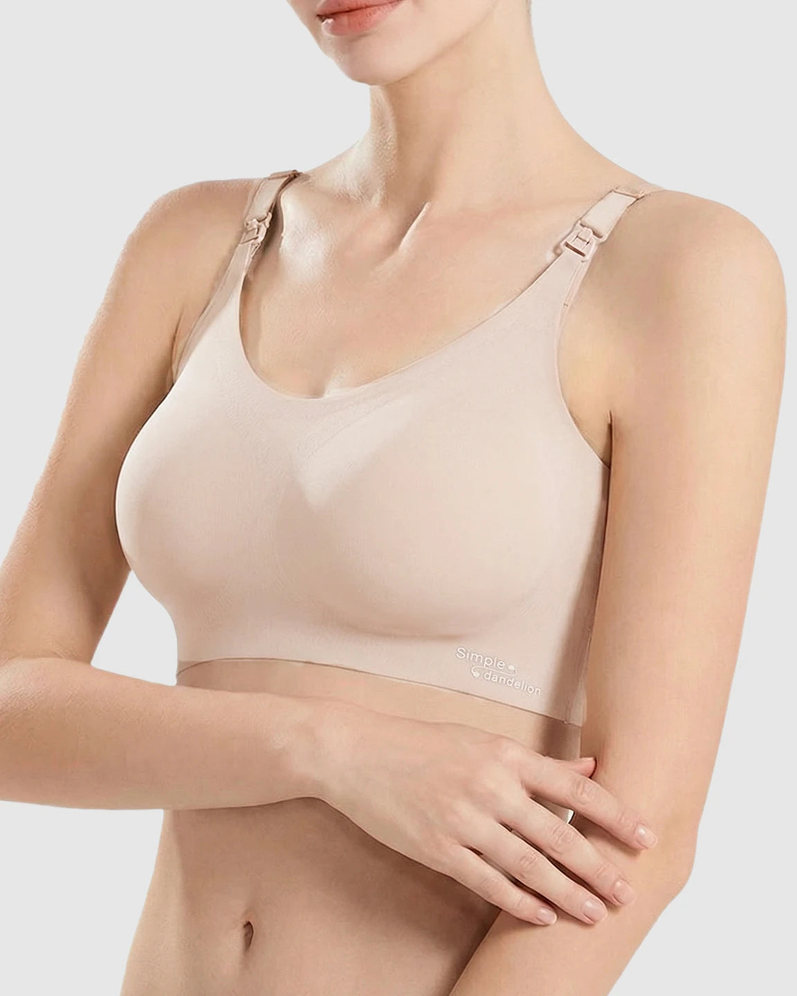 Clip-Down Straps Contoured Nursing Bra