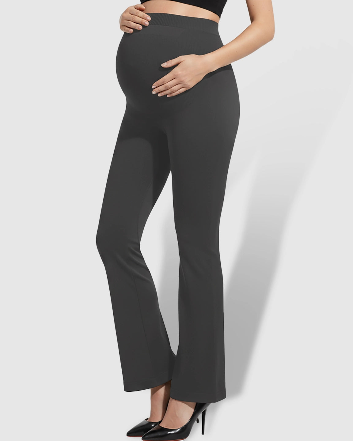 Over-Belly Bootcut Maternity Pants