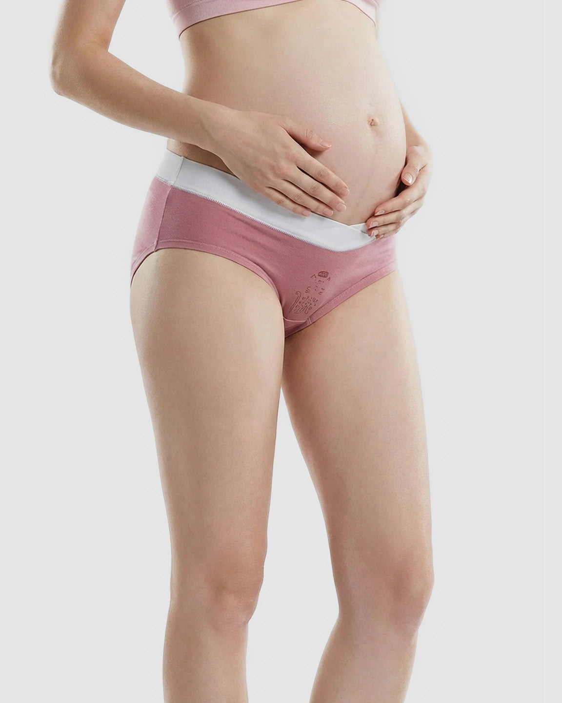 Cross Abdomen-Support Low-Waist Maternity Panties