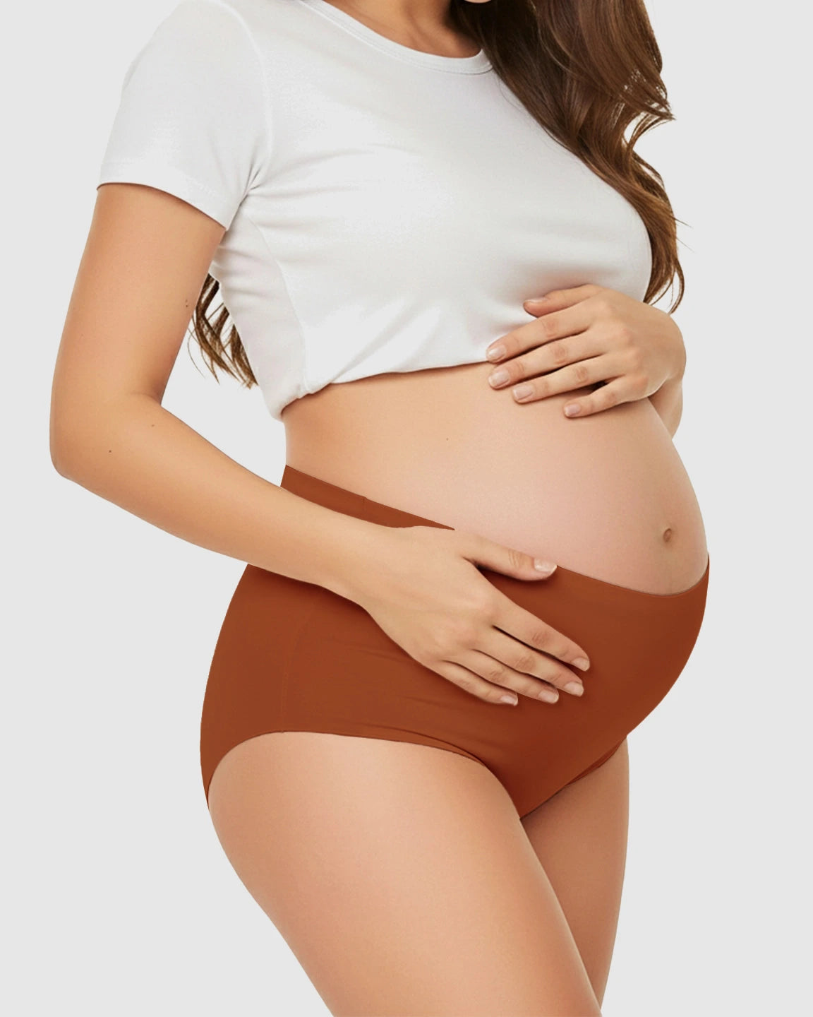 Seamless High-Waist Support Maternity Underwear