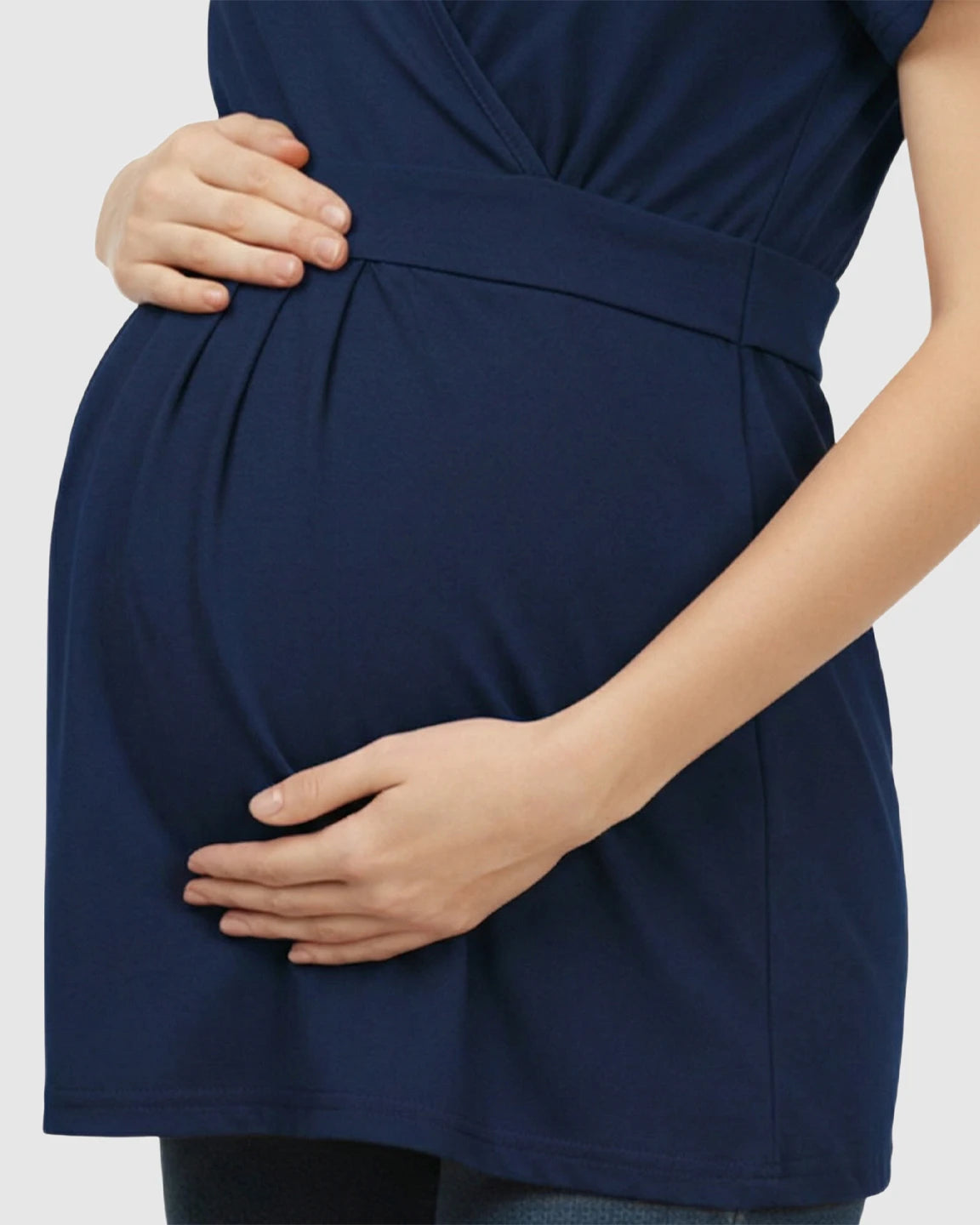 V-Neck Wrap-Style Maternity Top