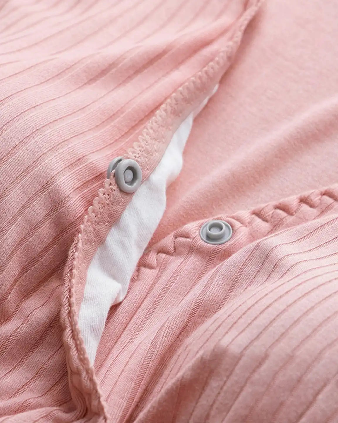 Hidden Nursing Access K-Fashion Maternity Lounge Dress