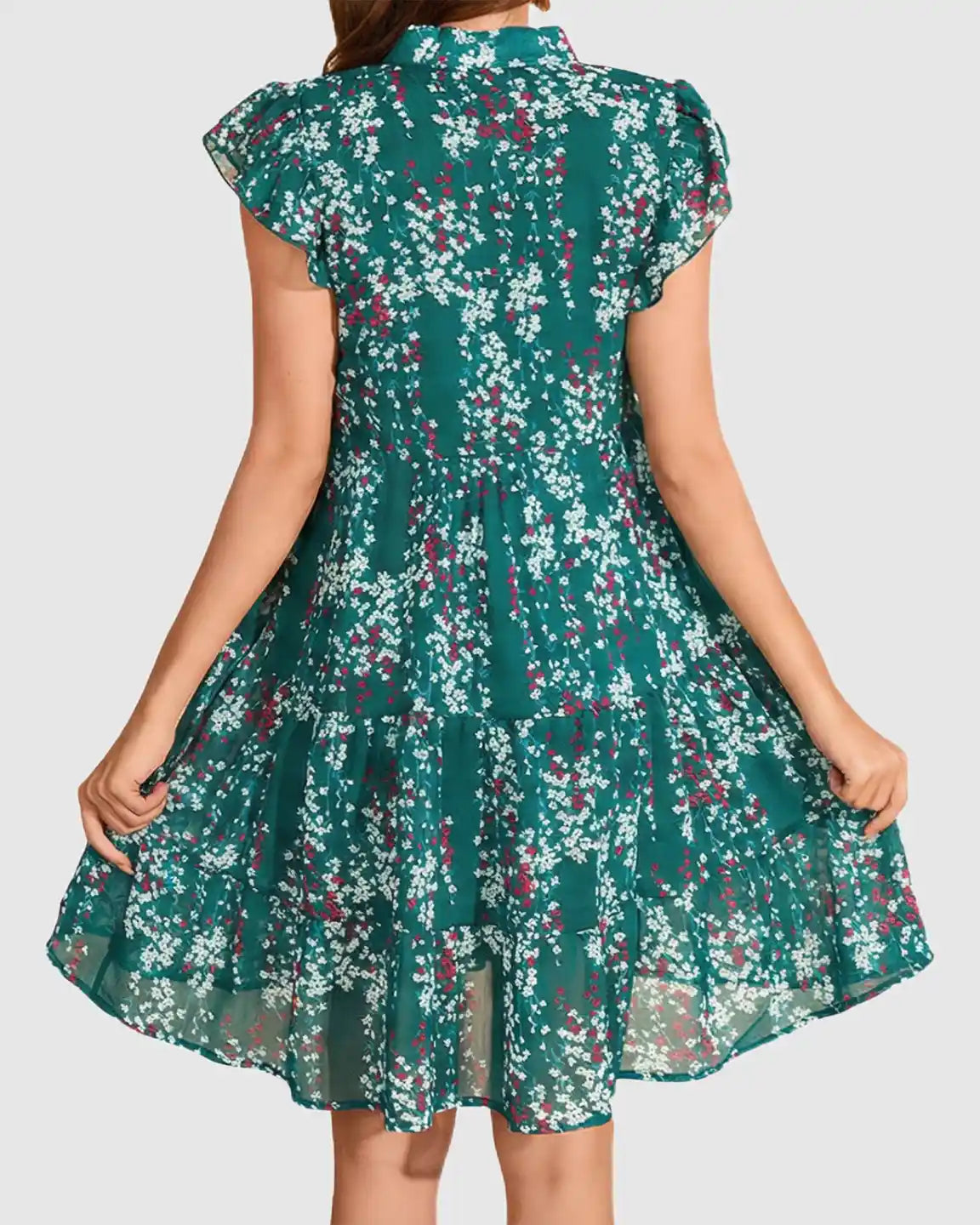 Floral Print A-line Maternity Dress