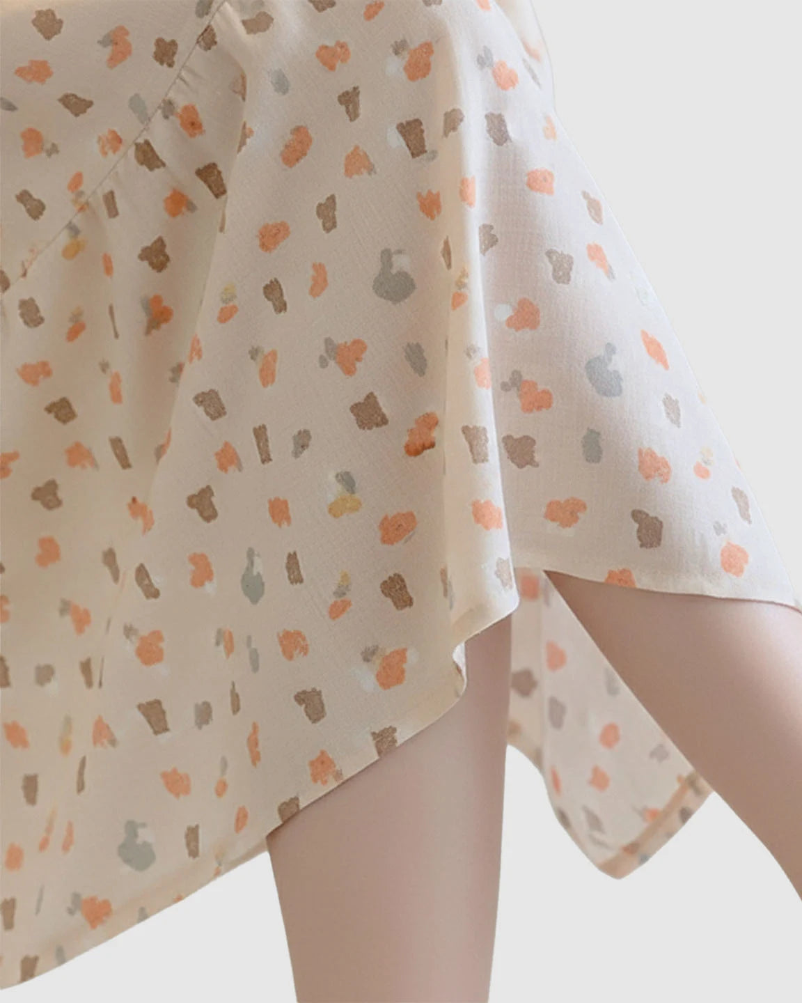 Adjustable-Strap Floral Sleepwear Nightdress