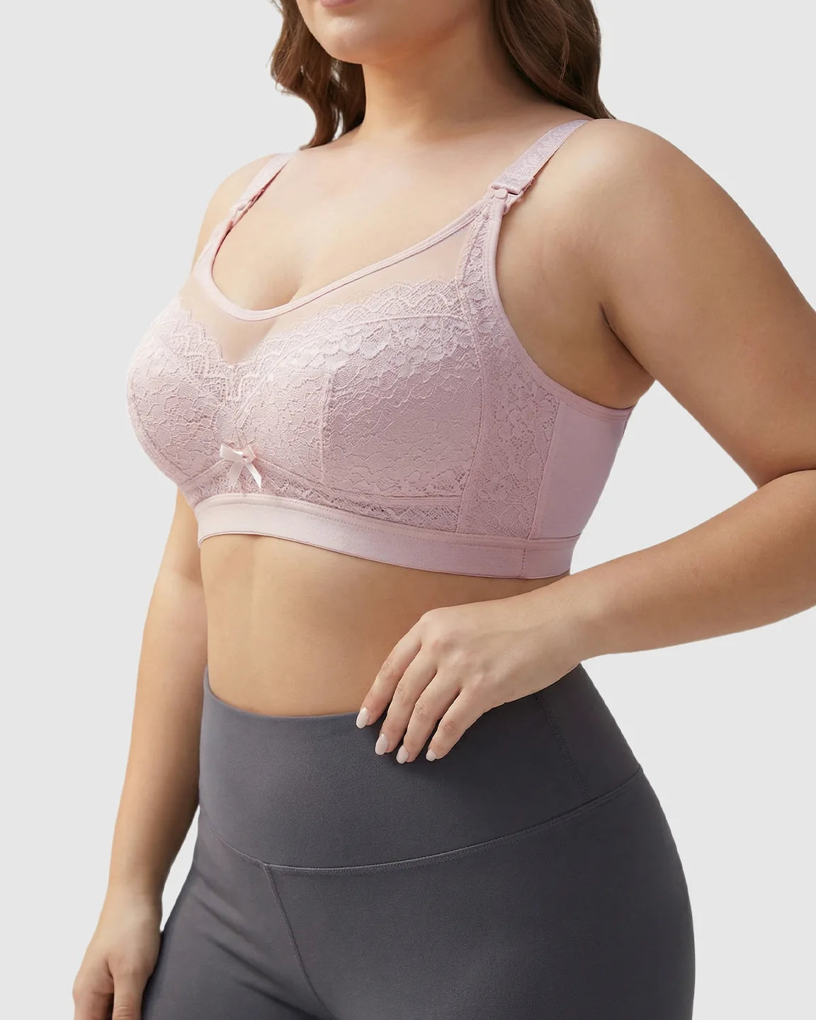 Clip-Down Lace Nursing Bra