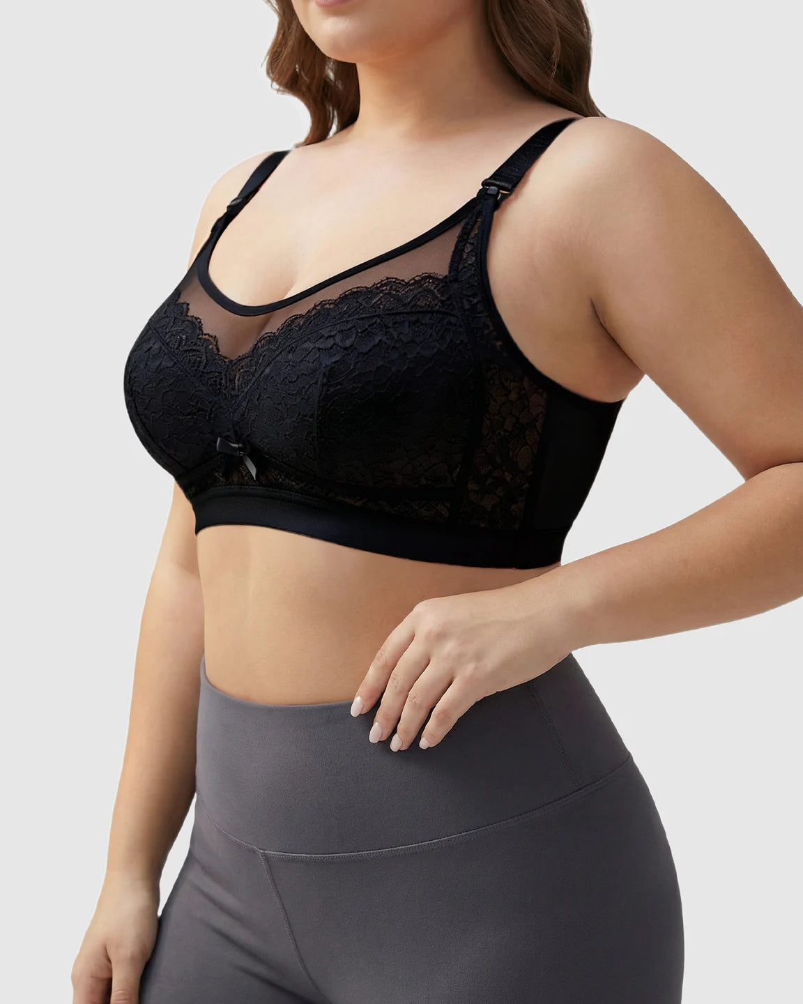 Clip-Down Lace Nursing Bra