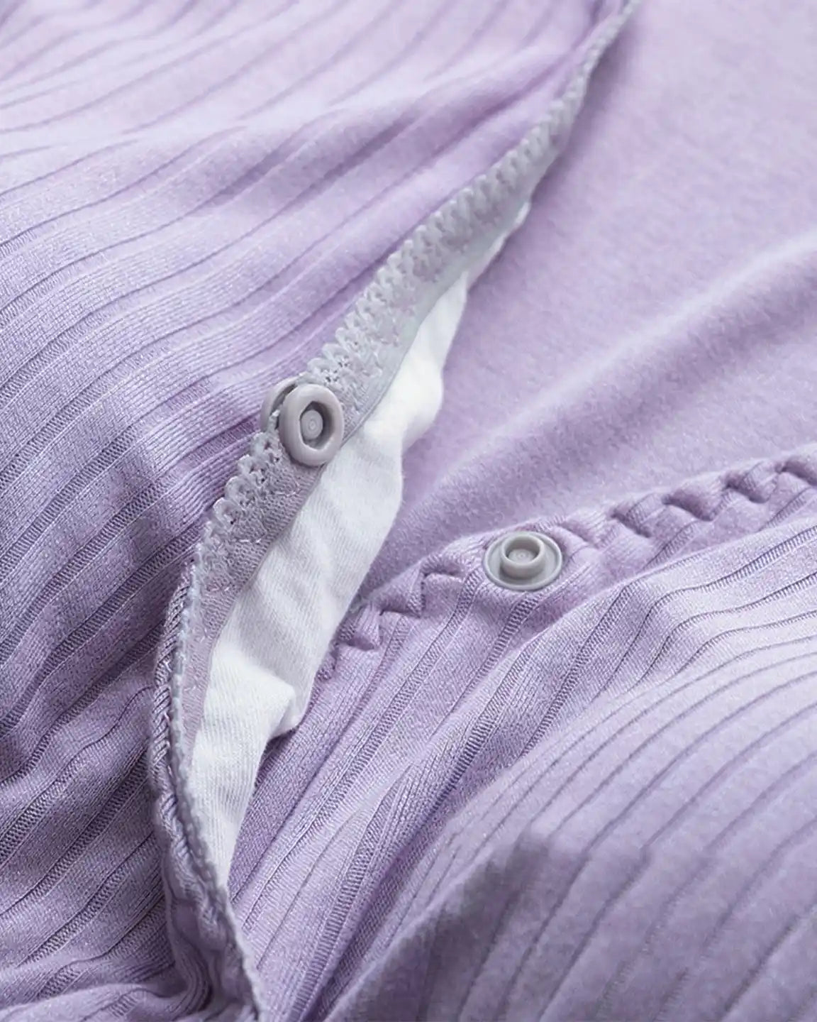 Hidden Nursing Access K-Fashion Maternity Lounge Dress