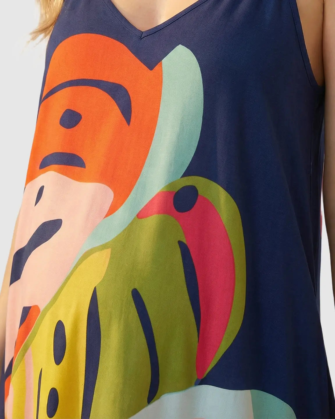 Sleeveless Sling Strap Maternity Maxi Dress