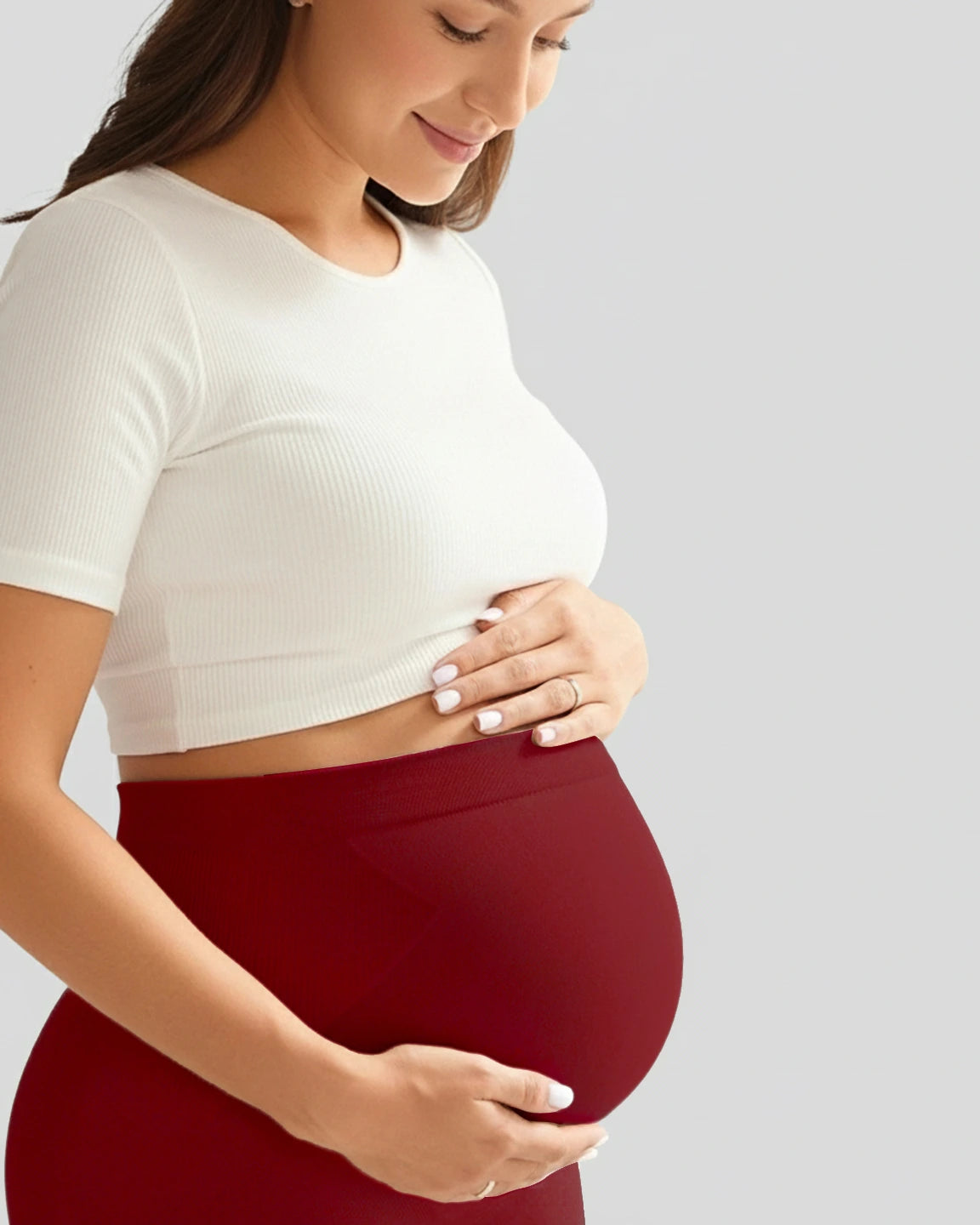 Soft Stretch Over-Belly Full Length Maternity Leggings