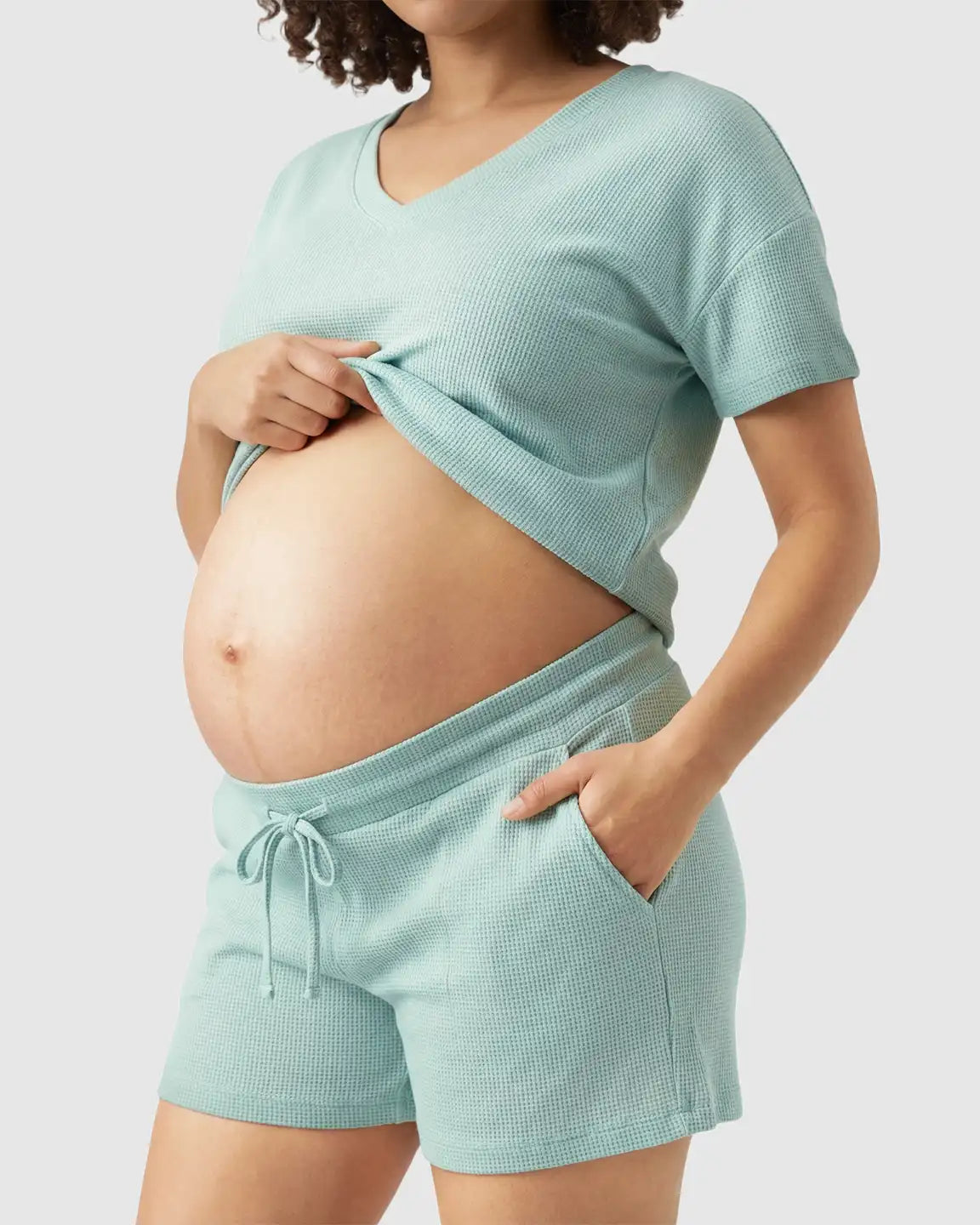 Discreet-Zip Nursing Relaxed Maternity Lounge Set
