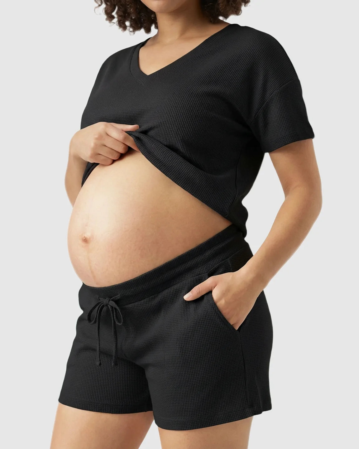 Discreet-Zip Nursing Relaxed Maternity Lounge Set