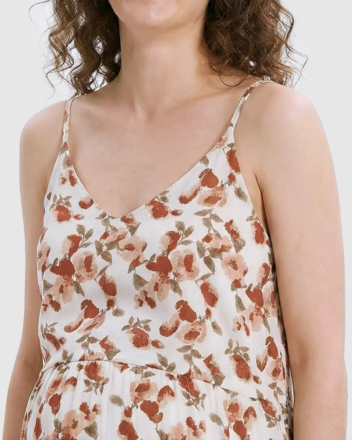 Floral Print Loose H-line Maternity Nightdress