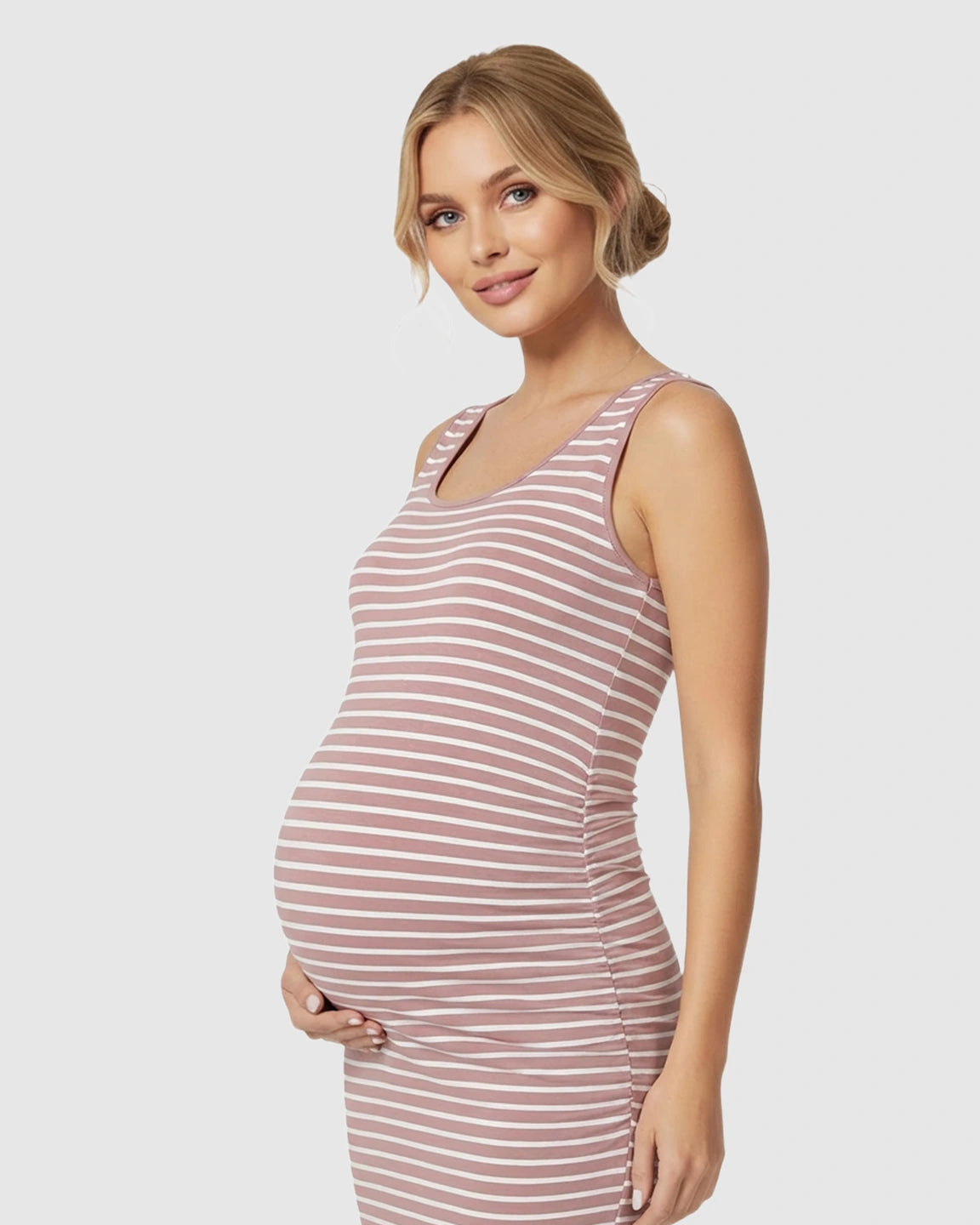 Sleeveless Camisole Bodycon Maternity Dress