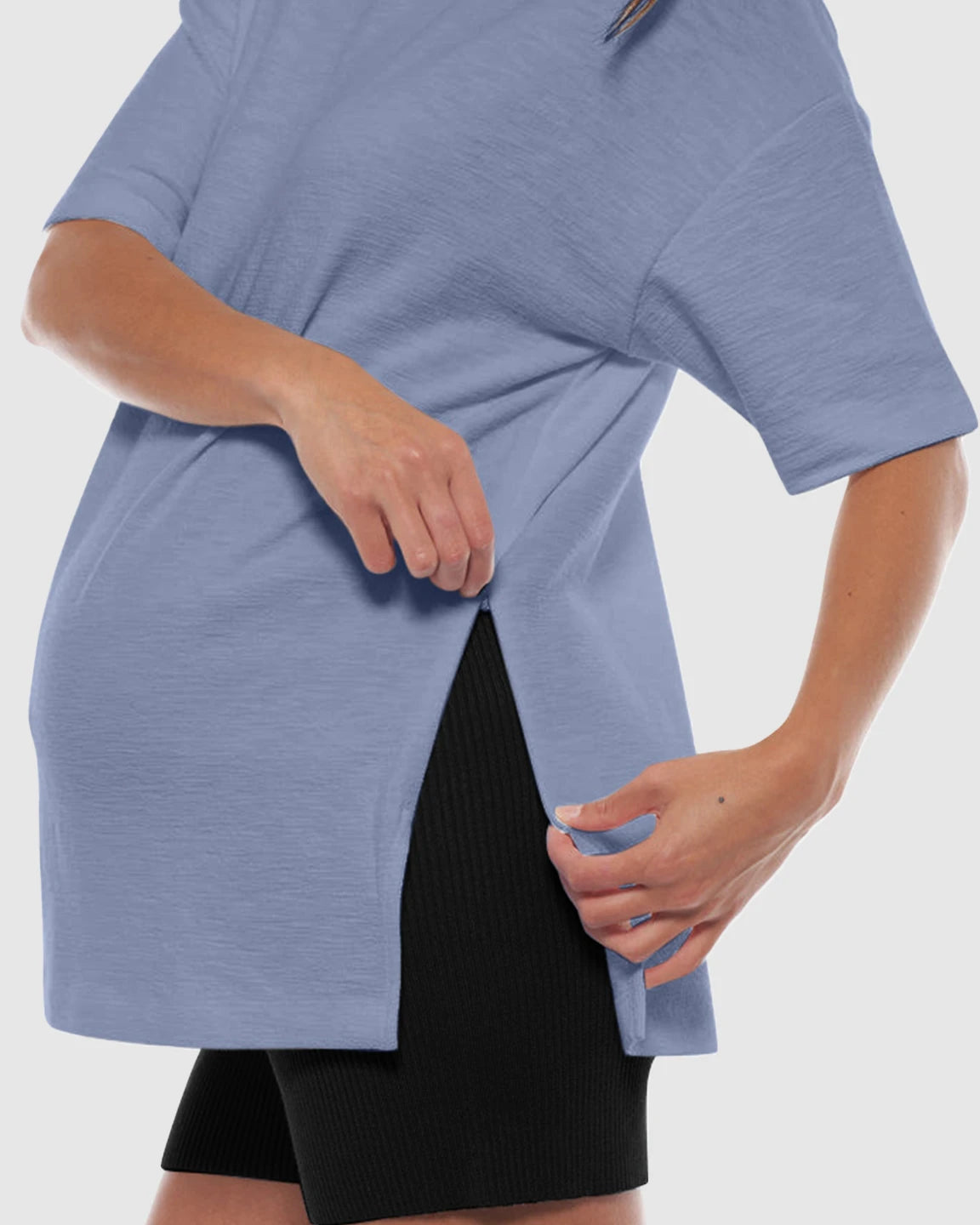 Side Slits Relaxed Maternity T-Shirt