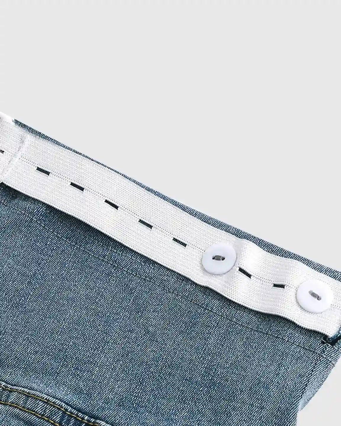 Stretch Denim Straight-Leg Maternity Jeans