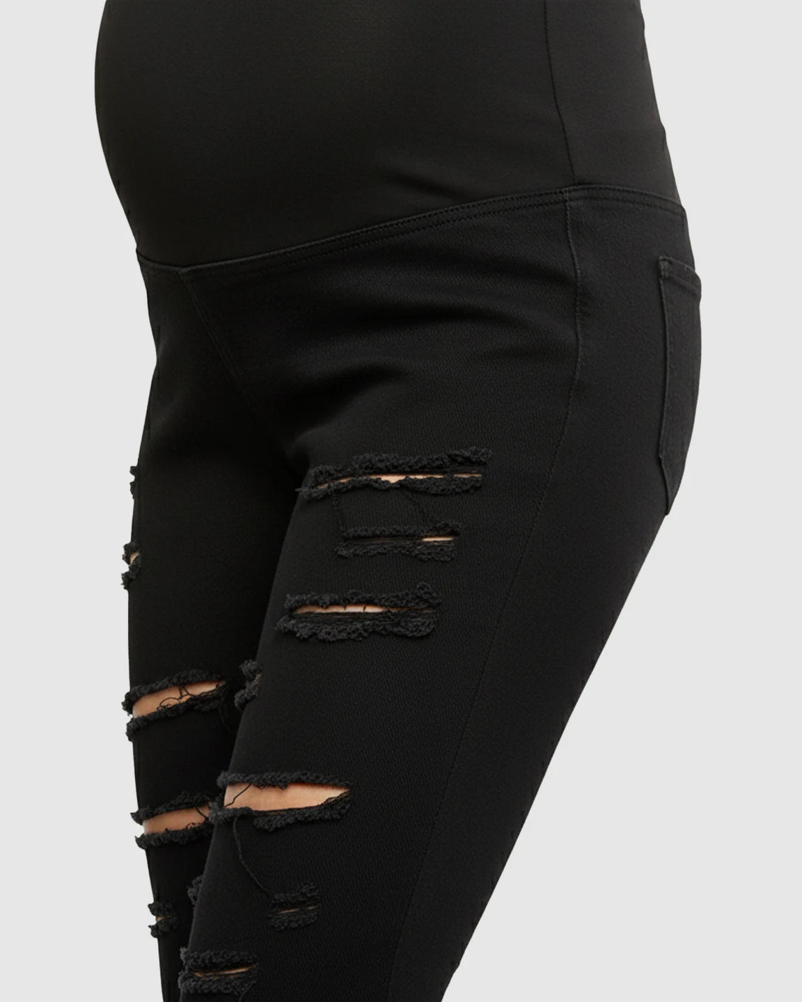 High-Waist Straight-Leg Maternity Jeans