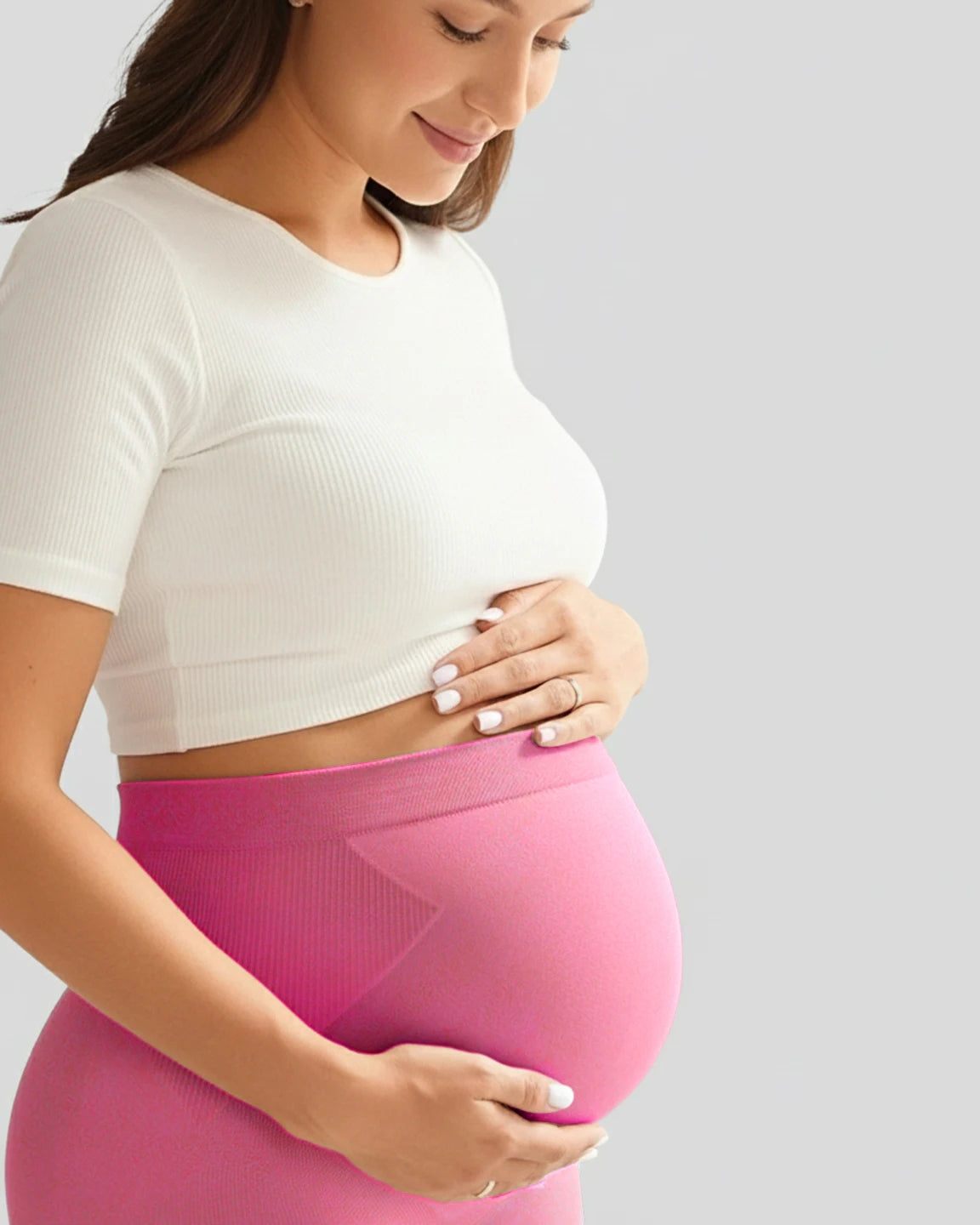 Soft Stretch Over-Belly Full Length Maternity Leggings