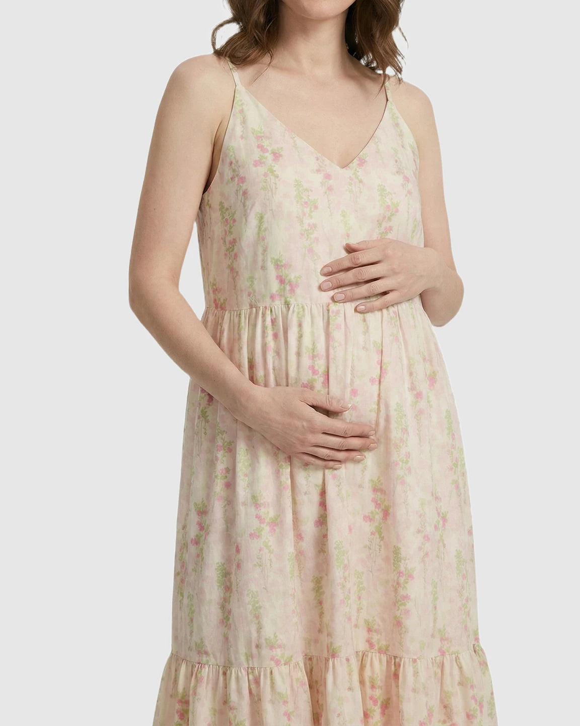 Built-in Bra Babydoll Maternity Nightdress