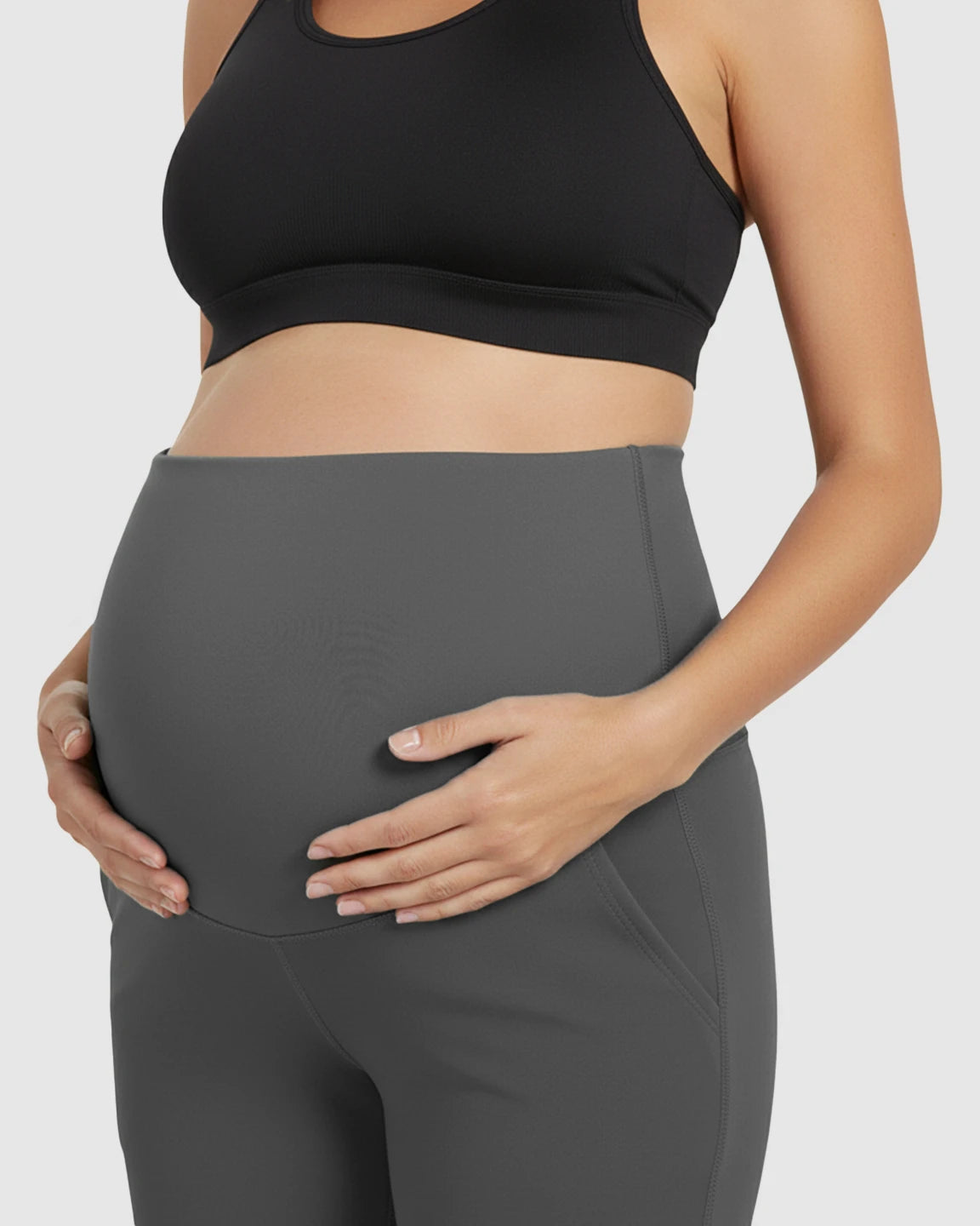High Elastic Straight Leg Maternity Yoga Pants