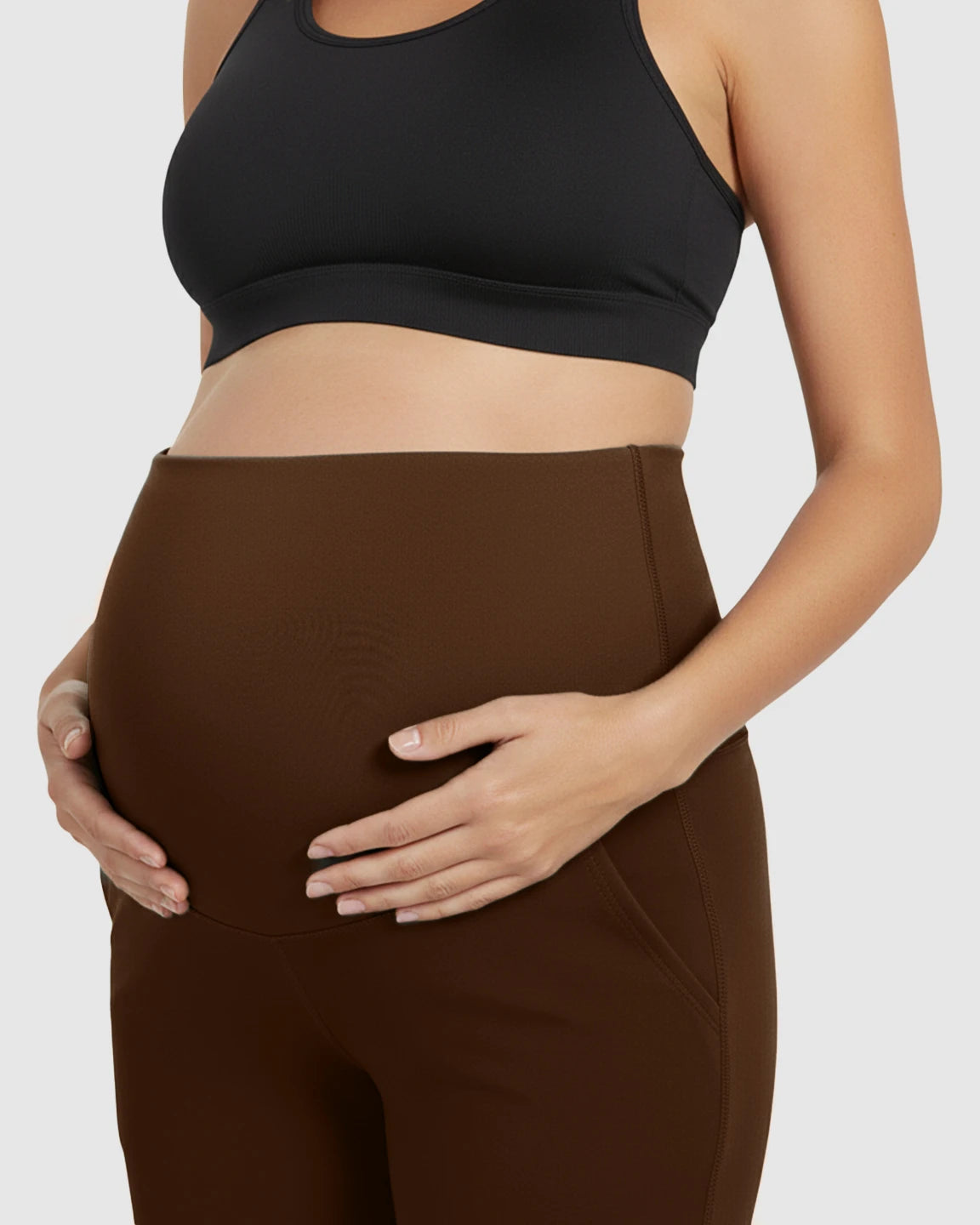 High Elastic Straight Leg Maternity Yoga Pants