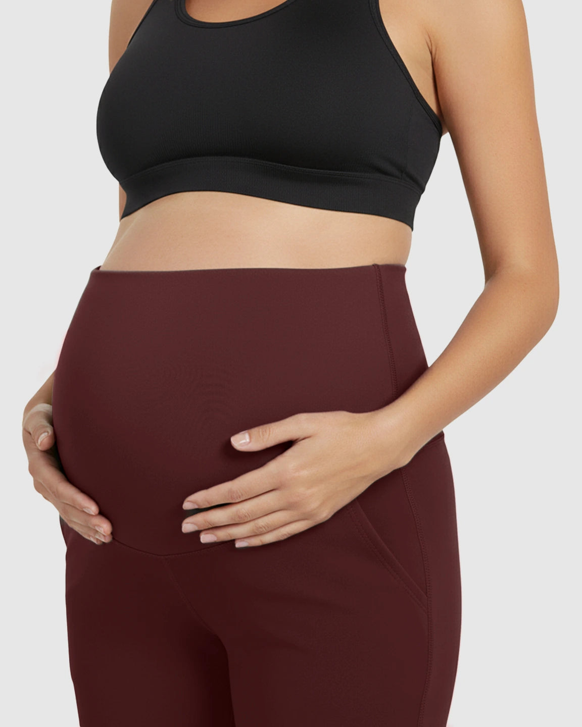 High Elastic Straight Leg Maternity Yoga Pants