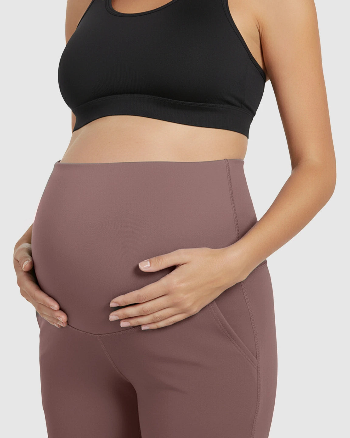 High Elastic Straight Leg Maternity Yoga Pants