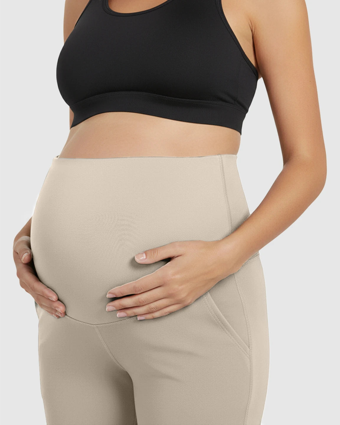 High Elastic Straight Leg Maternity Yoga Pants