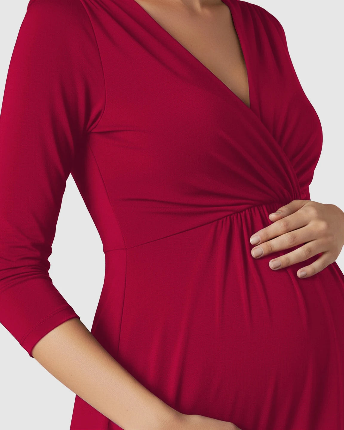 Elbow Length Sleeves Casual Maternity Dress