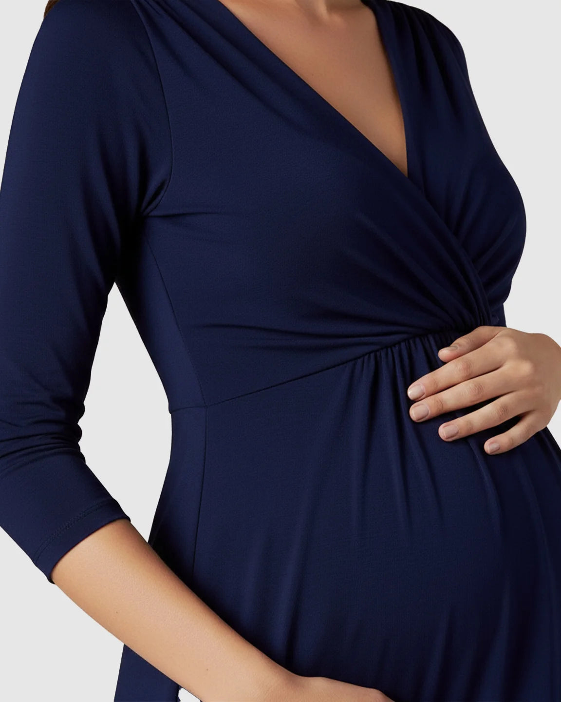 Elbow Length Sleeves Casual Maternity Dress