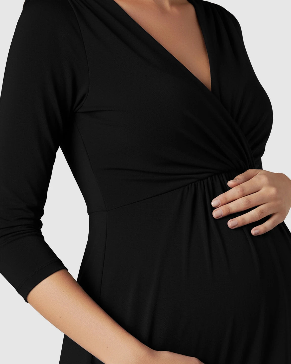 Elbow Length Sleeves Casual Maternity Dress