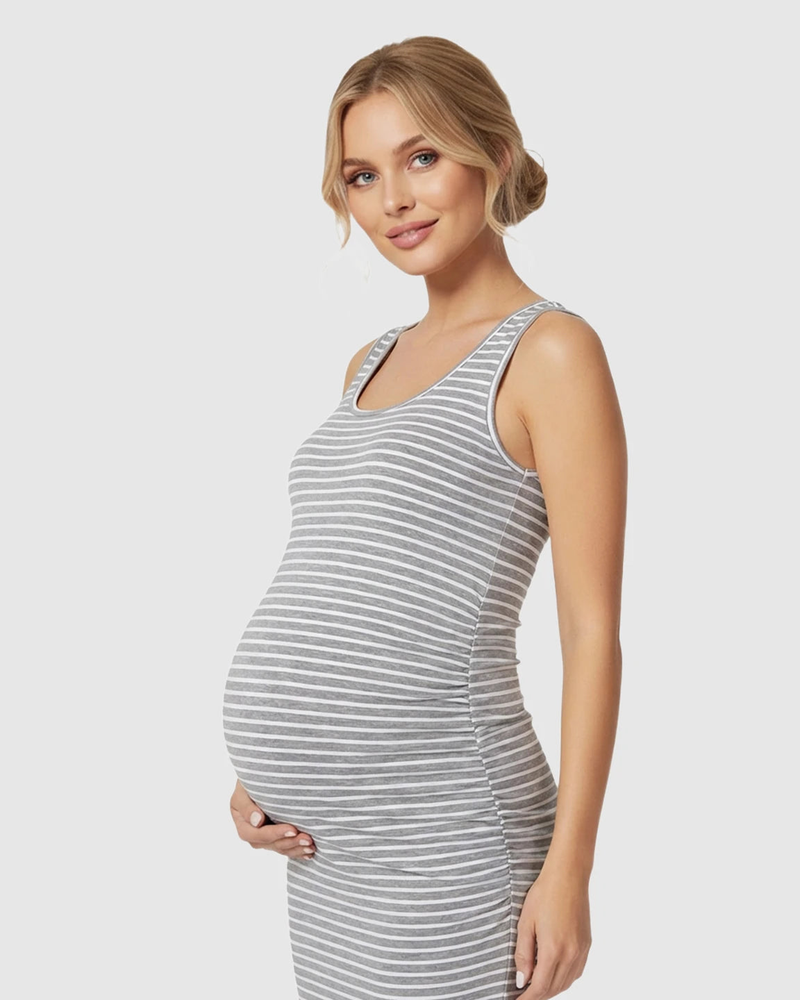 Sleeveless Camisole Bodycon Maternity Dress