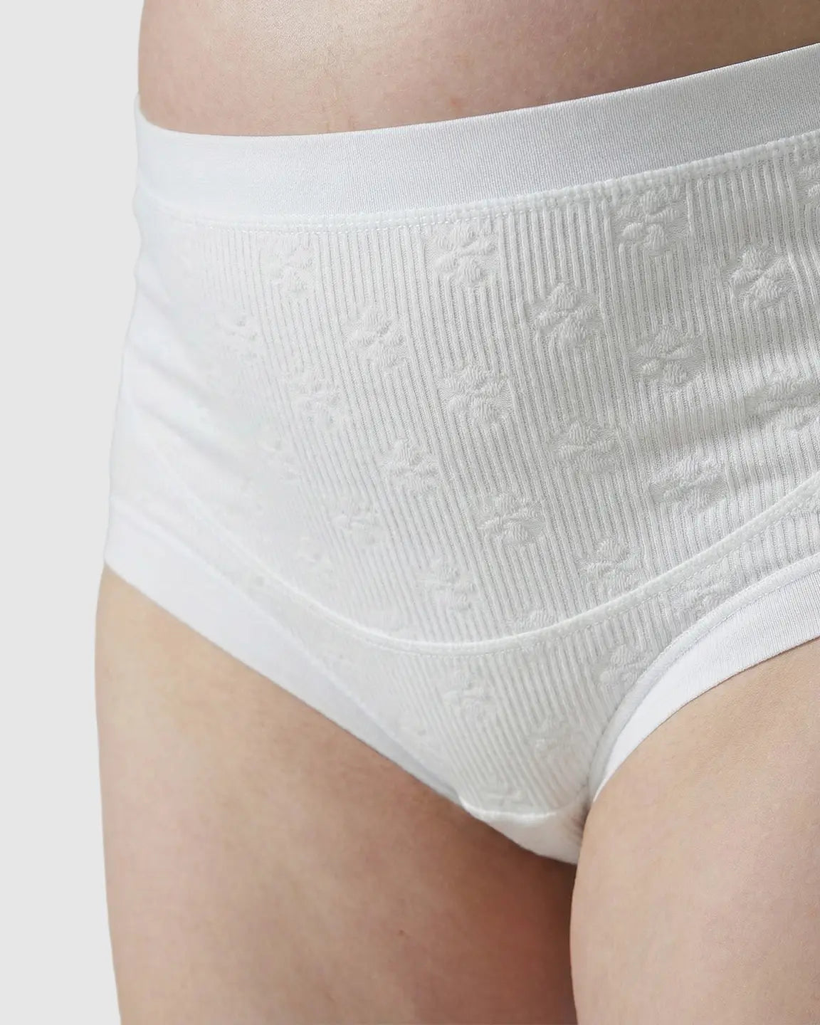 Mid-Waist Flower Cotton Maternity Underwear