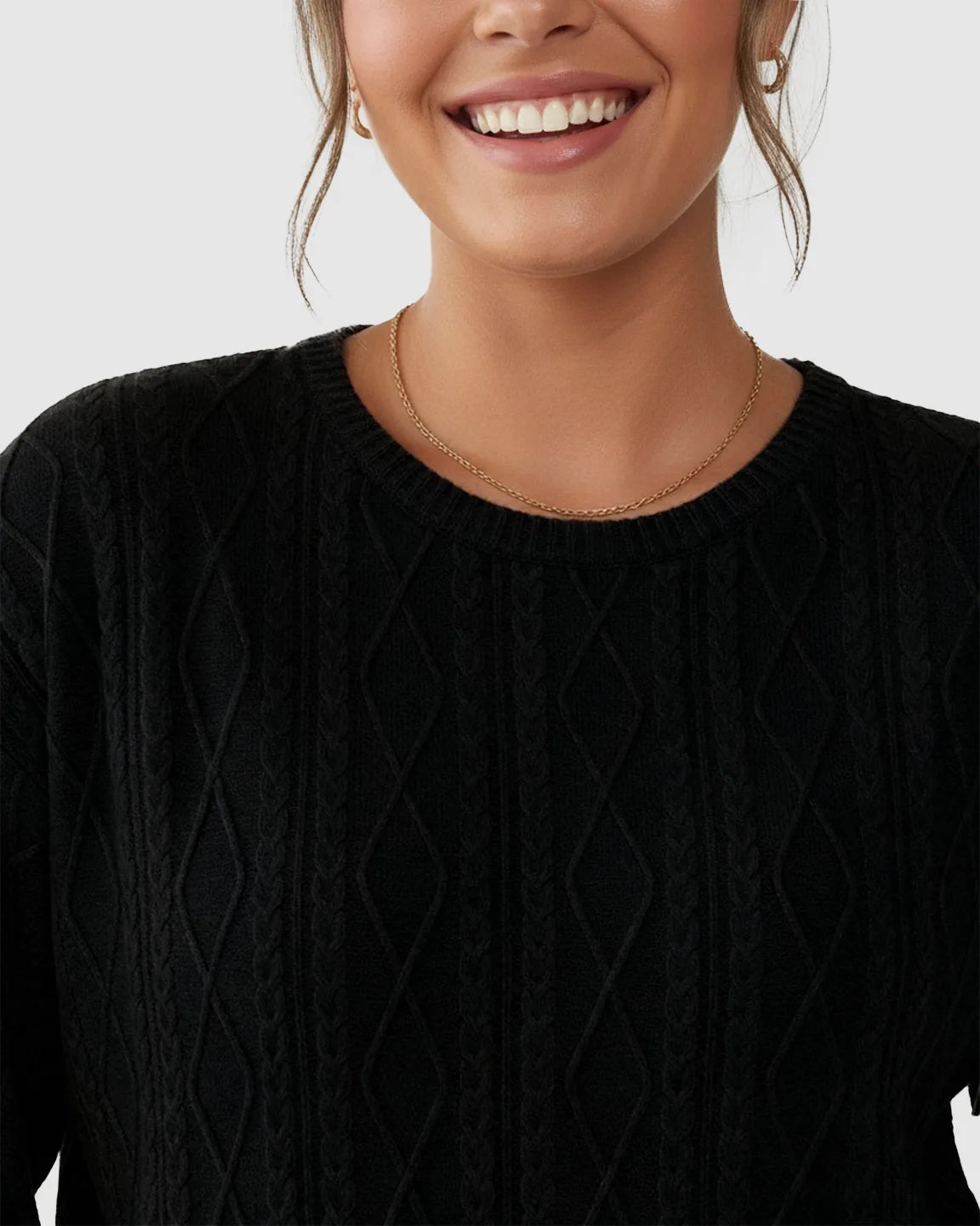 Elegant Textured Loose Fit Maternity Top