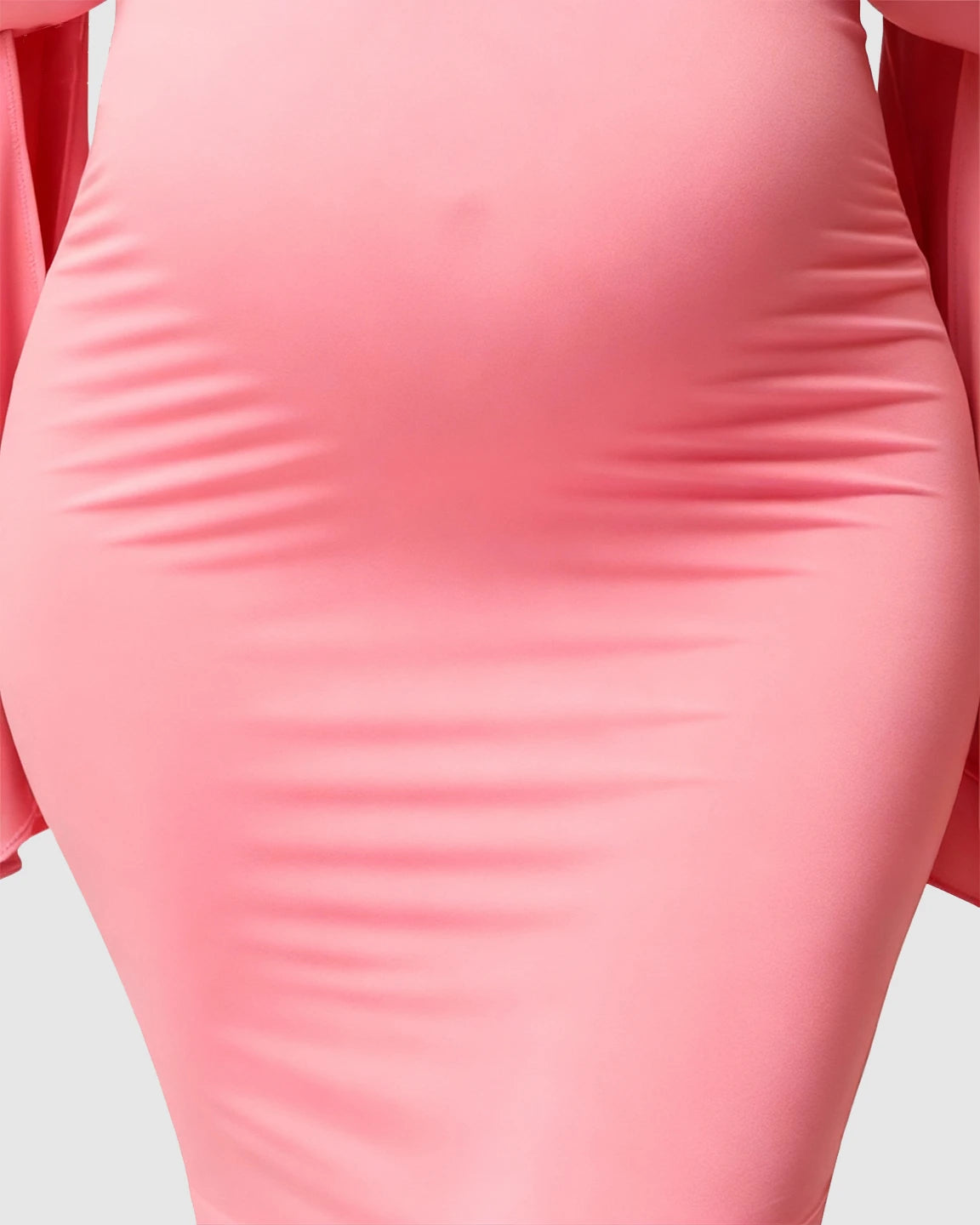 Off-Shoulder Bodycon Maternity Maxi Dress