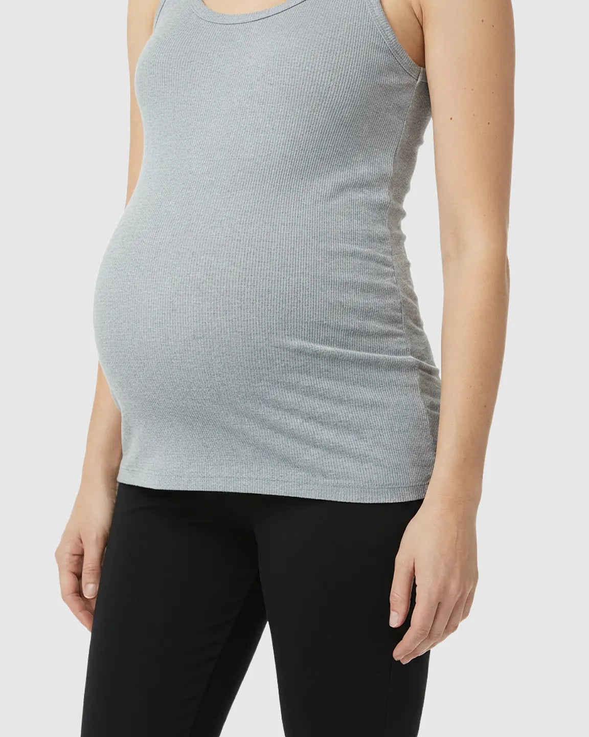 Scoop Neck Slim Fit Maternity & Nursing Tank Top