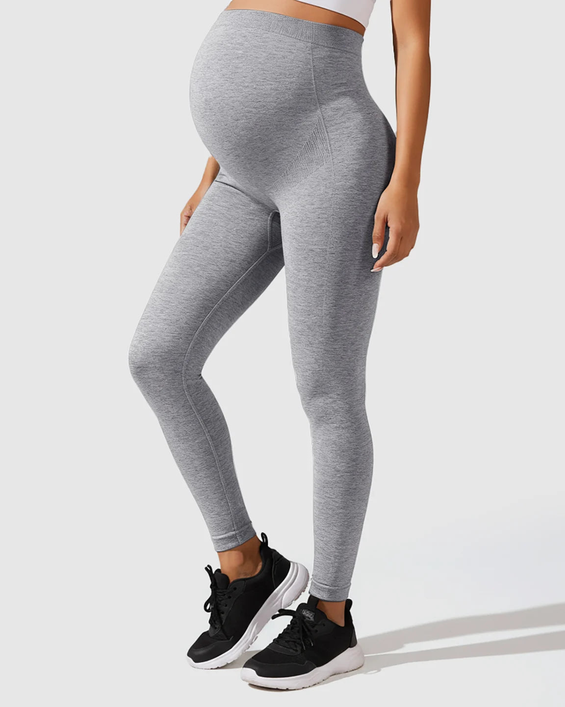 Seamless M-shape Maternity Leggings