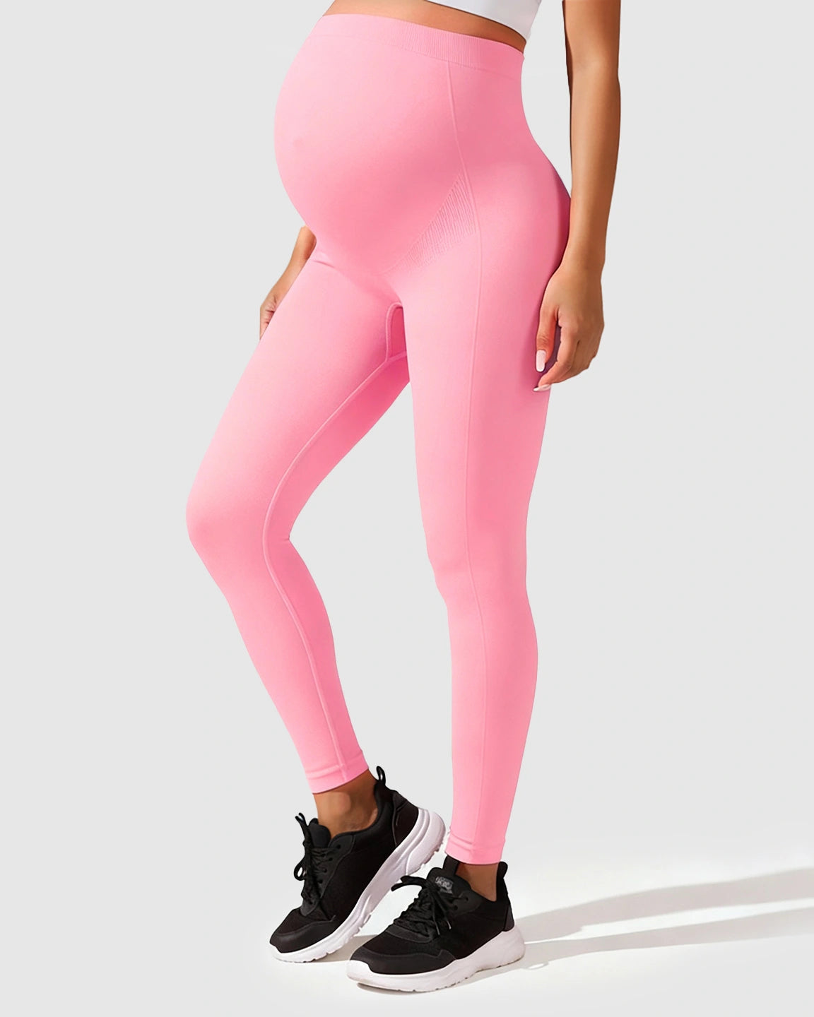 Seamless M-shape Maternity Leggings