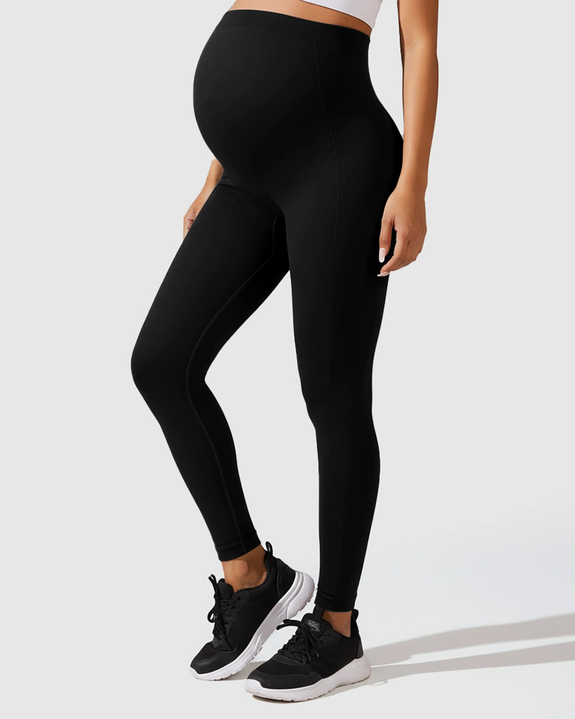 Seamless M-shape Maternity Leggings