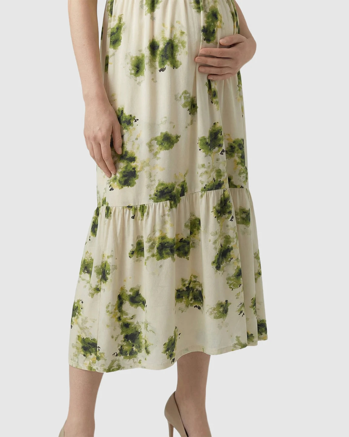 Built-In Bra Camisole Style Maternity Sleep Dress