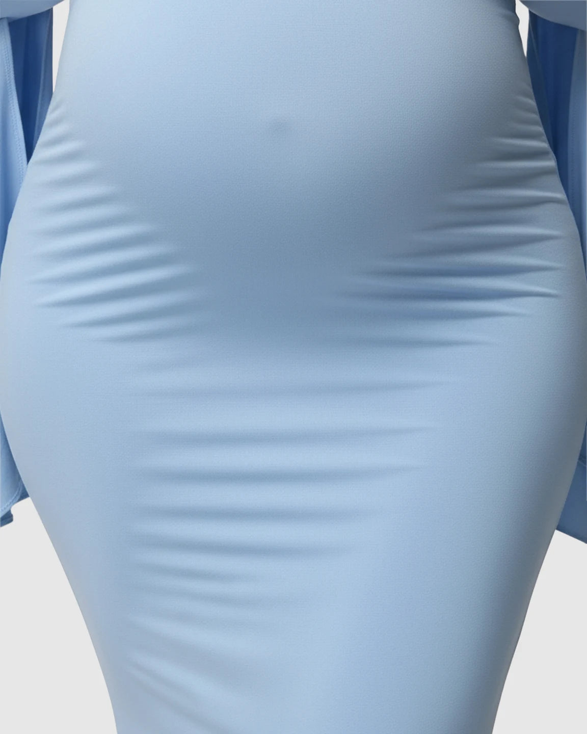 Off-Shoulder Bodycon Maternity Maxi Dress