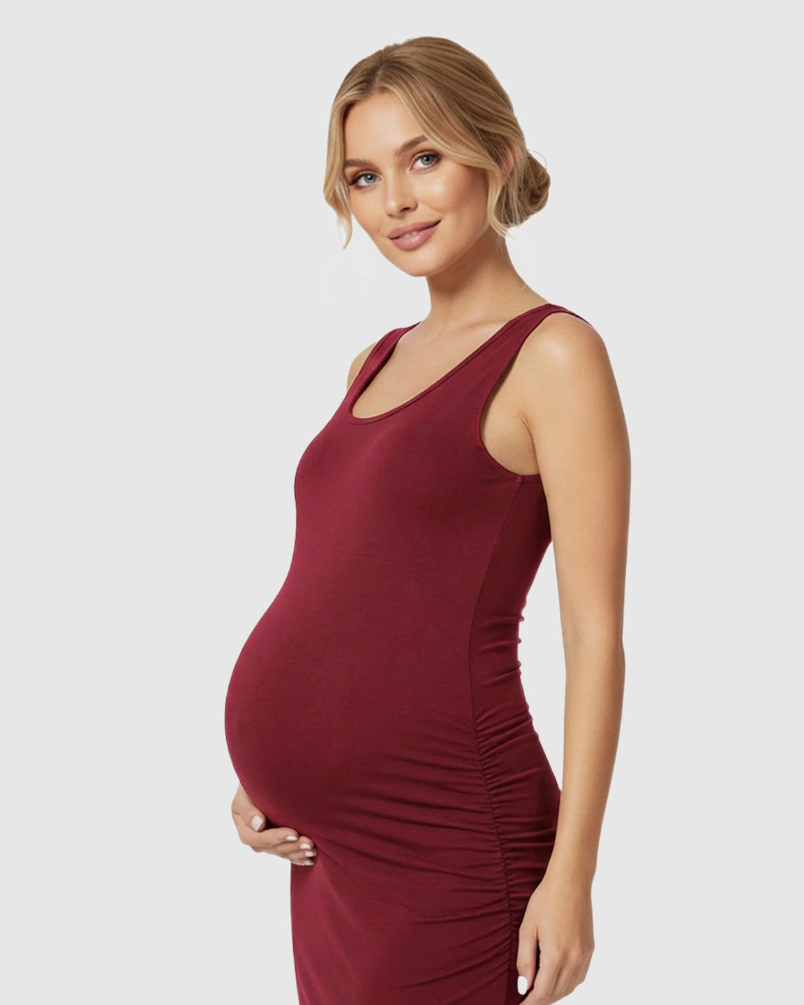 Sleeveless Camisole Bodycon Maternity Dress
