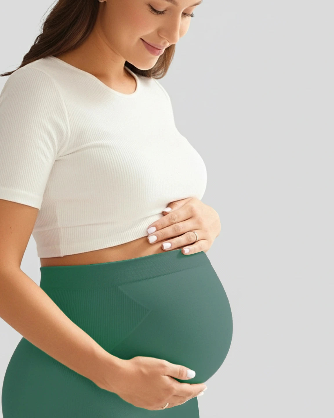 Soft Stretch Over-Belly Full Length Maternity Leggings