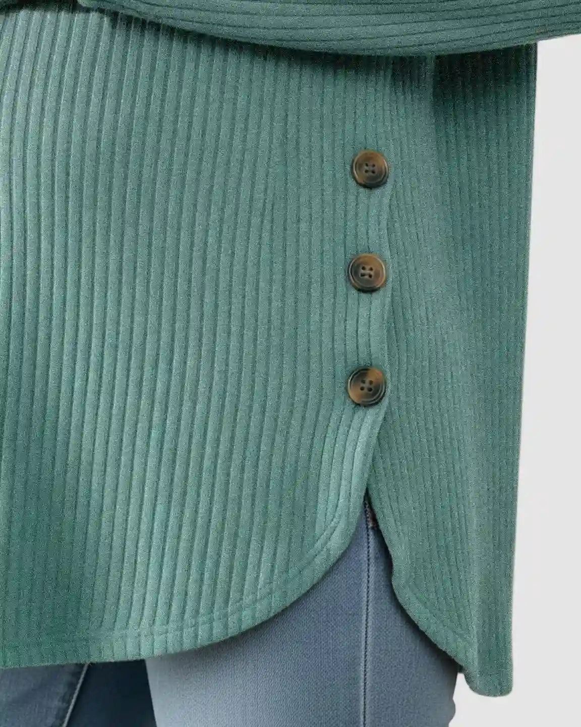 Round Neck Long Sleeve Casual Maternity Sweatshirt