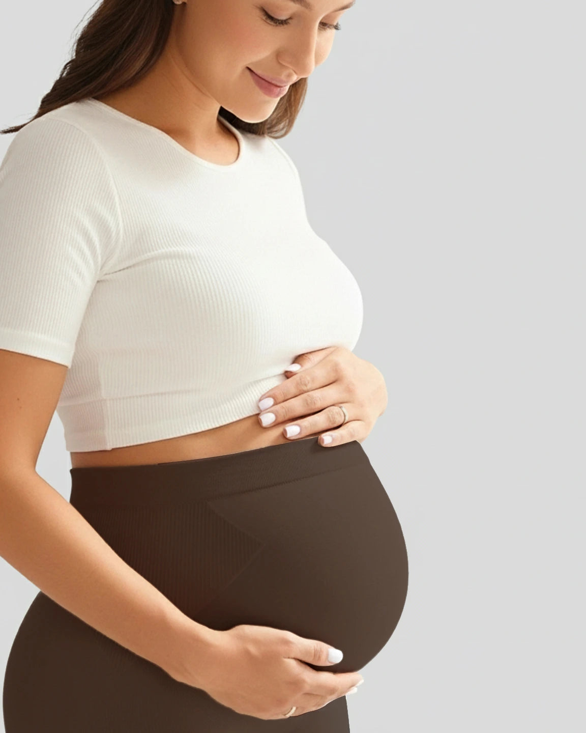 Soft Stretch Over-Belly Full Length Maternity Leggings