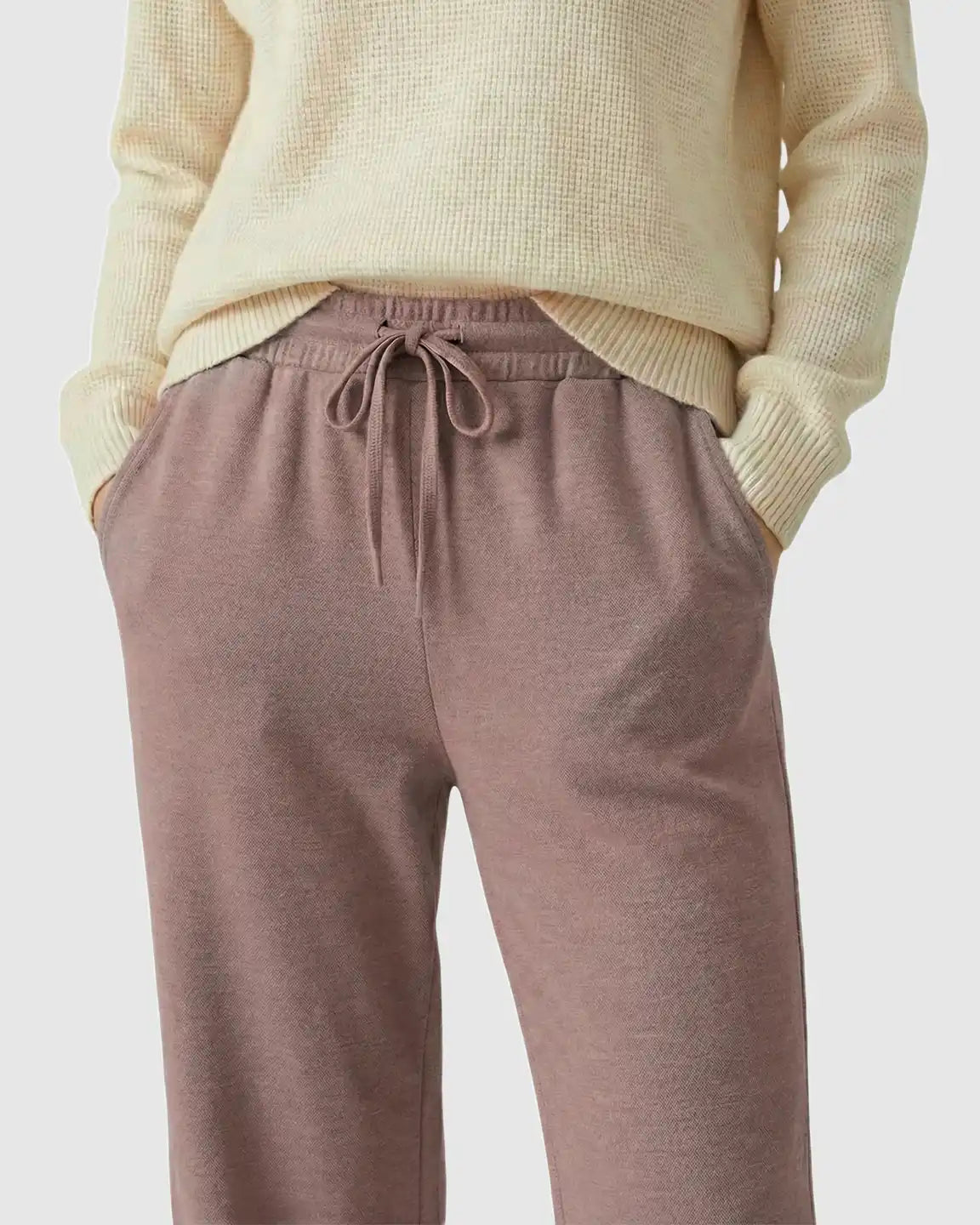 Waffle Knit Wide-Leg Maternity Pants